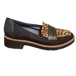 Dr. Scholls Be Free Grow Up Leopard Print Comfort Womens Loafers, 8.5